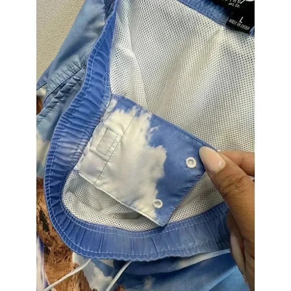 Men's Brooklyn‎ Cloth Mfg Co Volley Swim Trunks Size Large Ocean Beach Design - Picture 9 of 10